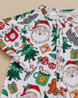 Bamboo Zip Romper | Christmas Vibes