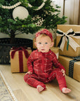 Red Plaid Bamboo Zipper
