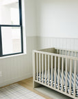 Charcoal Checkered Muslin Crib Sheet