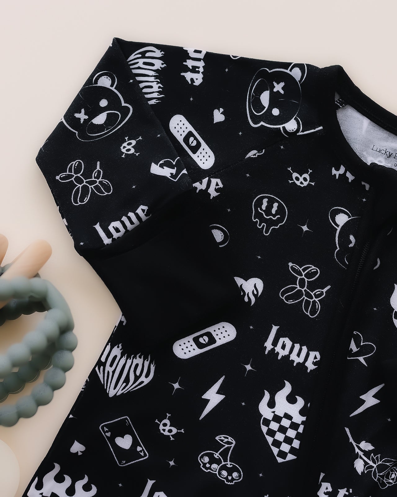 Bamboo Zip Romper | Wild Heart