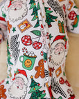 Bamboo Zip Romper | Christmas Vibes