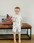 Flag Button Short Set