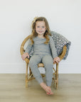 Heather Grey Ribbed Bamboo Cozy Set