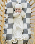 Cream Ribbed Bamboo Knot Gown