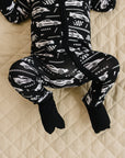 Bamboo Zip Romper | Race Cars