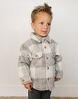 Grey Plaid Shacket