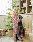 Red Stripes Collared Pajama Set