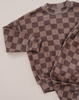 Jogger Set | Espresso Checkered