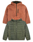 Boys’ Reversible Jacket with Sherpa Lining 