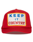 Keep It Country Trucker Hat in Red