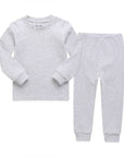 Daily Melange Grey Cotton Long Sleeve PJs