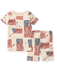 American Flag Organic Cotton Two-Piece Pajamas