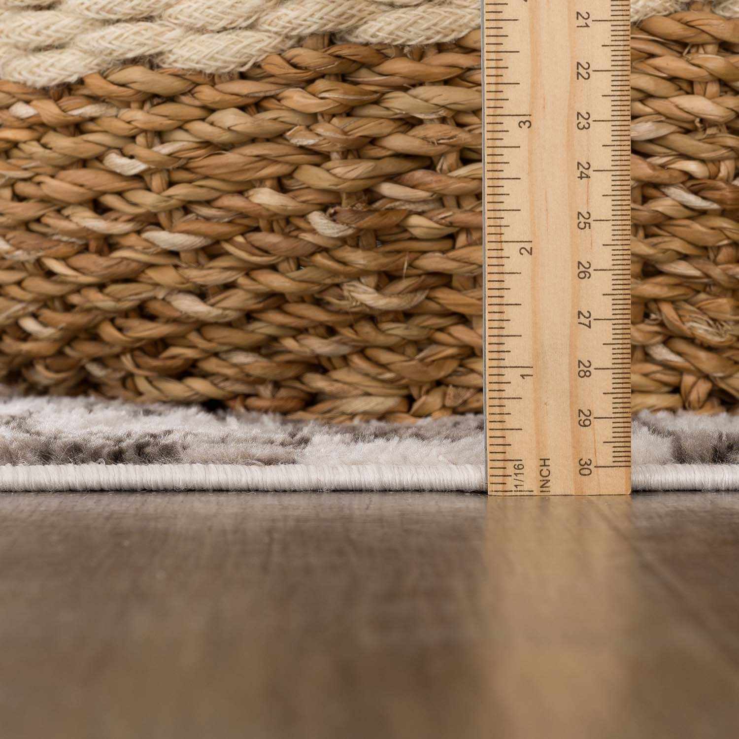Benjy Cream &amp; Charcoal Checkered Area Rug