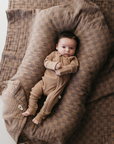 Bamboo Zip Pajamas | Ribbed Milk Chocolate