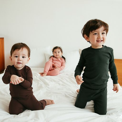 Daily Dark Green Cotton Long Sleeve PJs