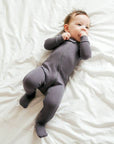 Modal Charcoal Baby Footie