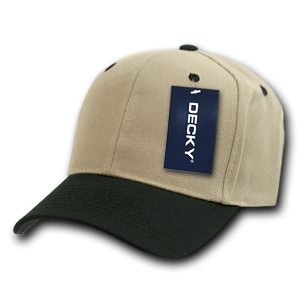 Decky 207 - Deluxe, Mid Pro Baseball Caps - 207: Black/Grey