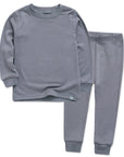 Modal Long Sleeve Pajama Set for Kids Grey