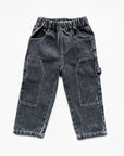 Double Knee Denim - Washed Black