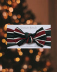 Bamboo Head Wrap | Holiday Stripe