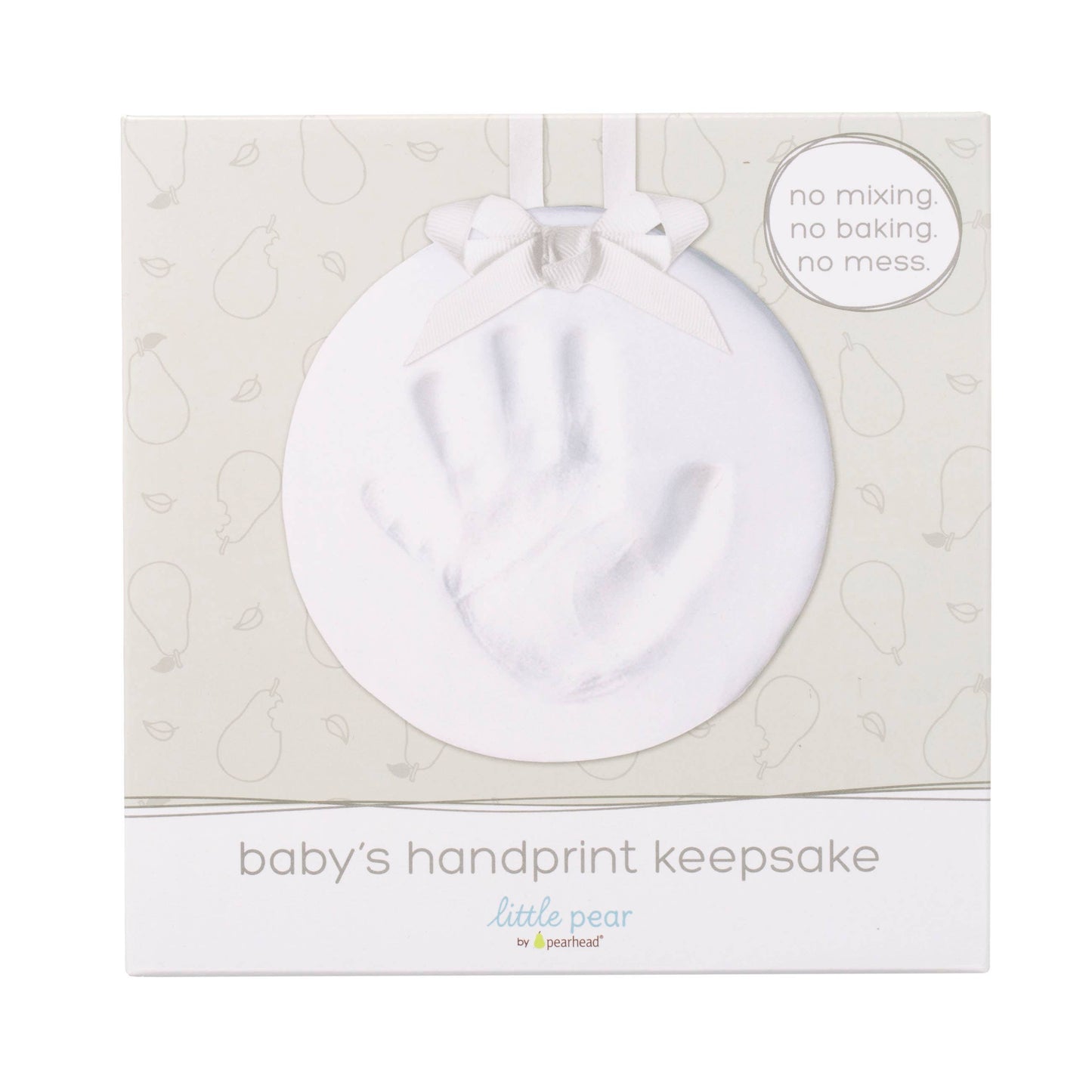 Baby Print Hanging Keepsake, White