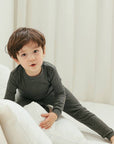Daily Deep Grey Long Sleeve PJs