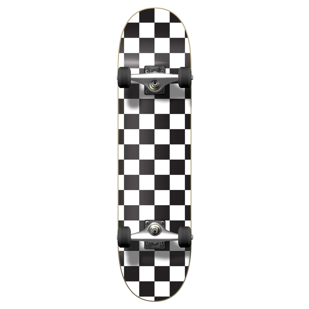 Graphic Complete Skateboard 7.75" - Checker White