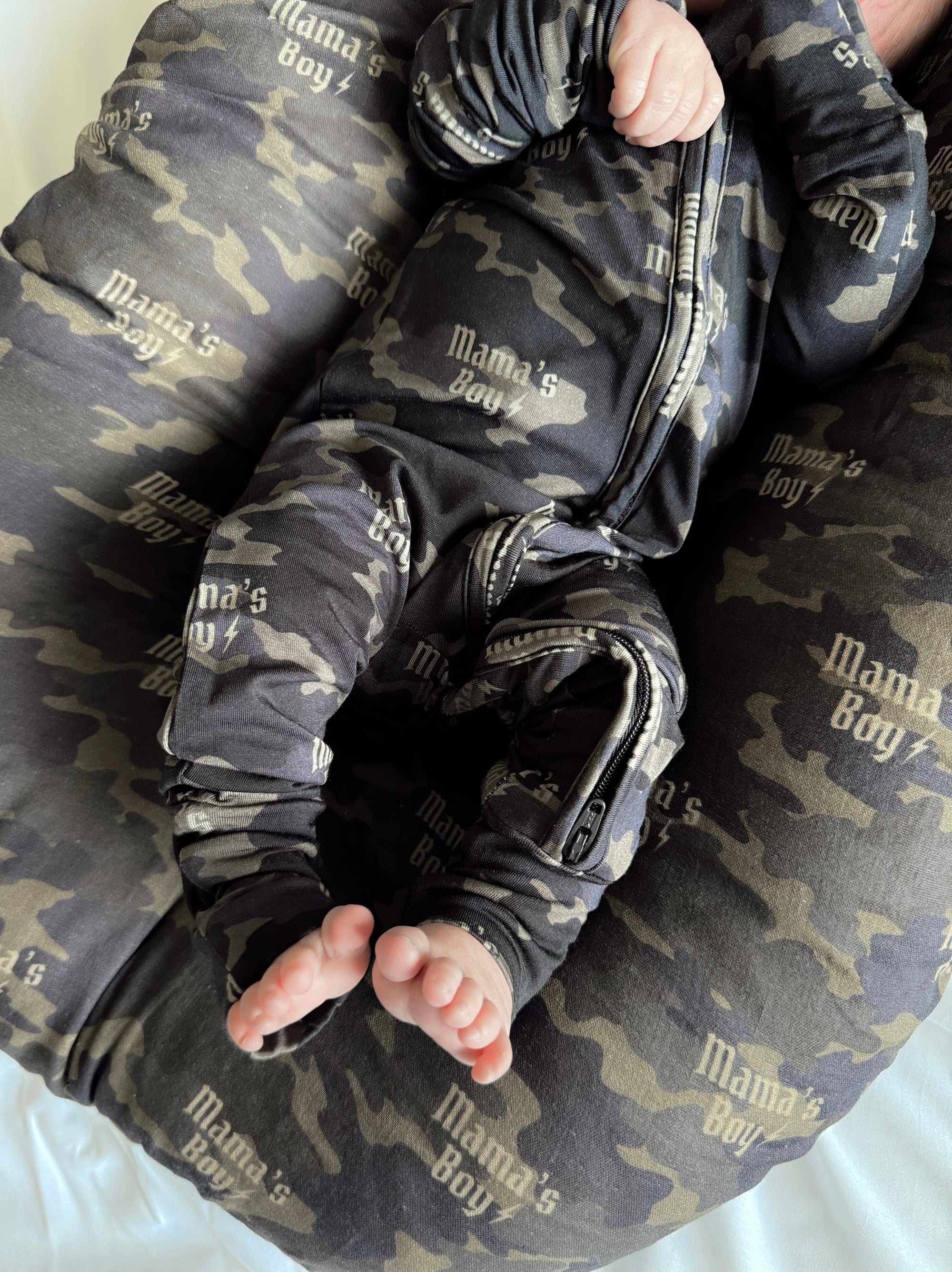 Camo Mama’s Boy | Bamboo Romper