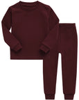 Cotton Burgundy PJ'S