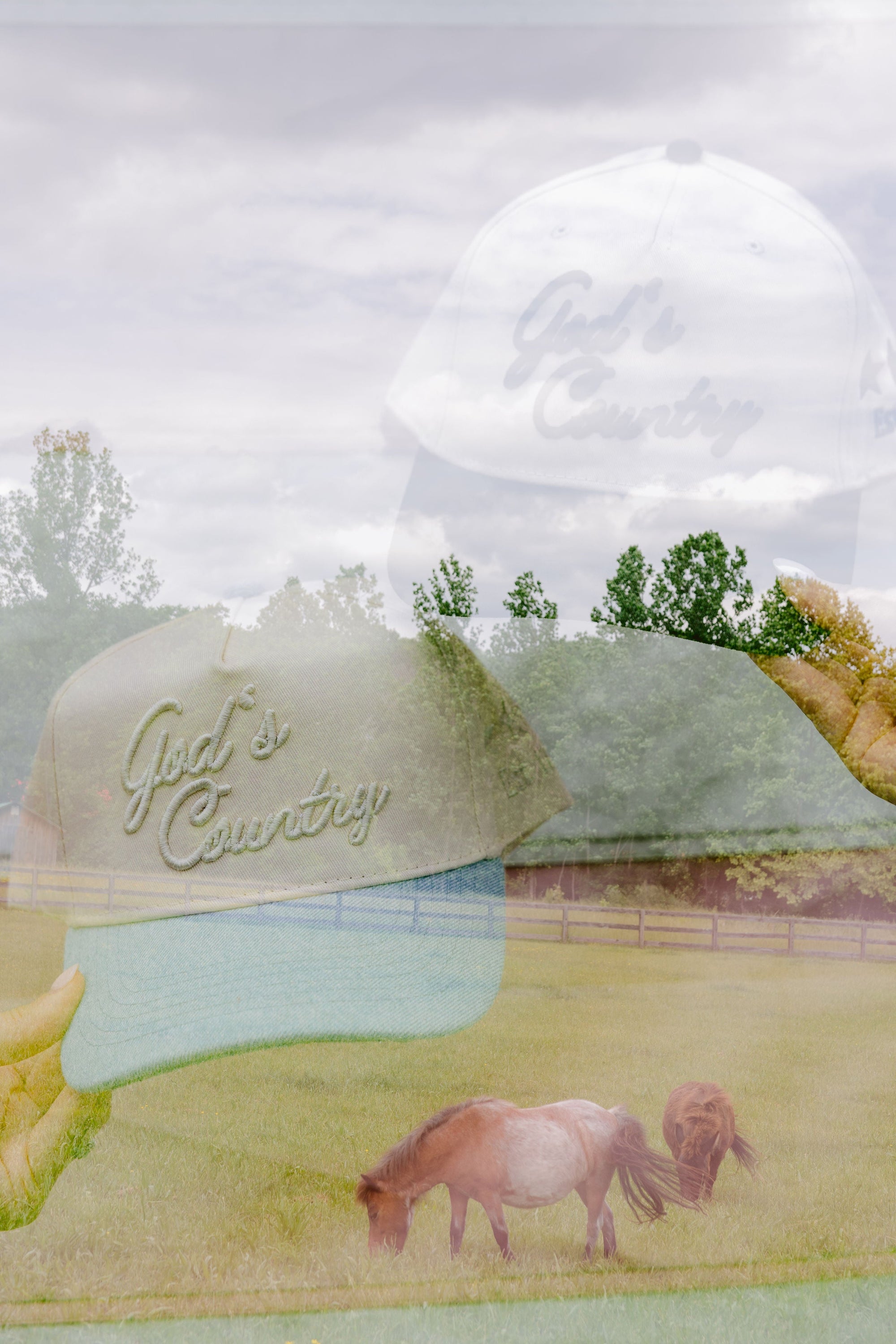 God&#39;s Country - Vintage Trucker Hat