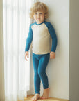 Modal Raglan Boys Girls  Long Sleeve PJs