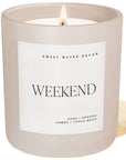 Weekend 15 oz Soy Candle, Matte Jar - Home Decor