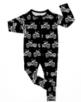 Motorcycle | Black Bamboo Romper
