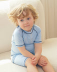 Sky Bamboo Stitch Boys Girls Infants Short Sleeve PJs-C