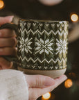 *NEW* Green Fair Isle Sweater Stoneware Coffee Mug - Gifts