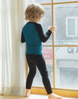 Modal Raglan Boys Girls  Long Sleeve PJs
