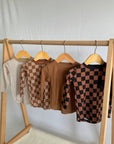 Ribbed Chocolate Pocket Long Sleeve
