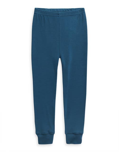 Modal Peacock Blue Long Sleeve PJs
