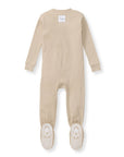 Solid Rib Organic Cotton Sleeper - Hummus