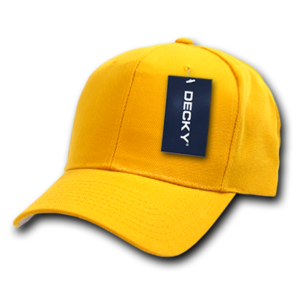 Decky 207 - Deluxe, Mid Pro Baseball Caps - 207: Black/Grey