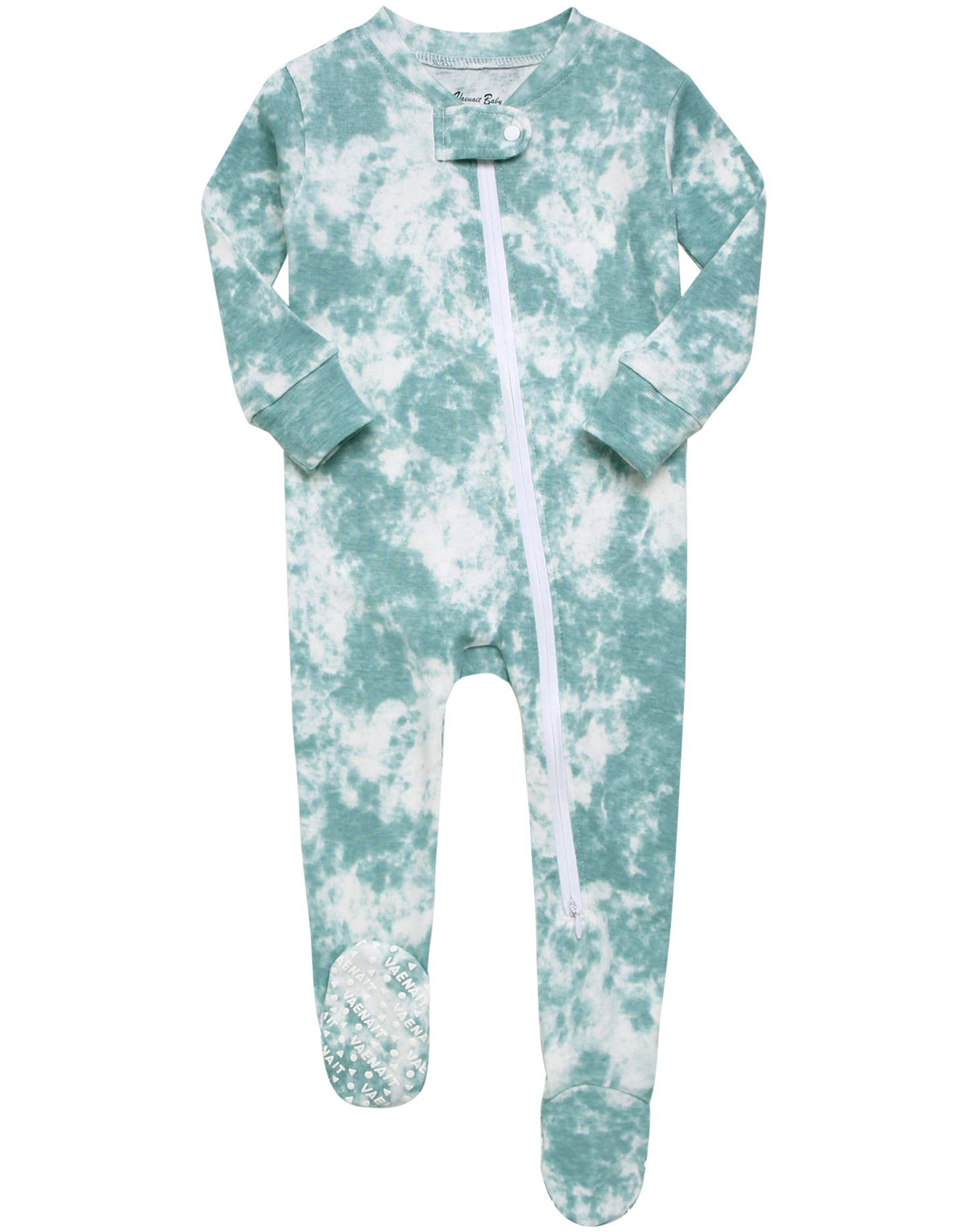 Cotton 2-Way Zip Baby Infant Footie Pajama-Prism Sky