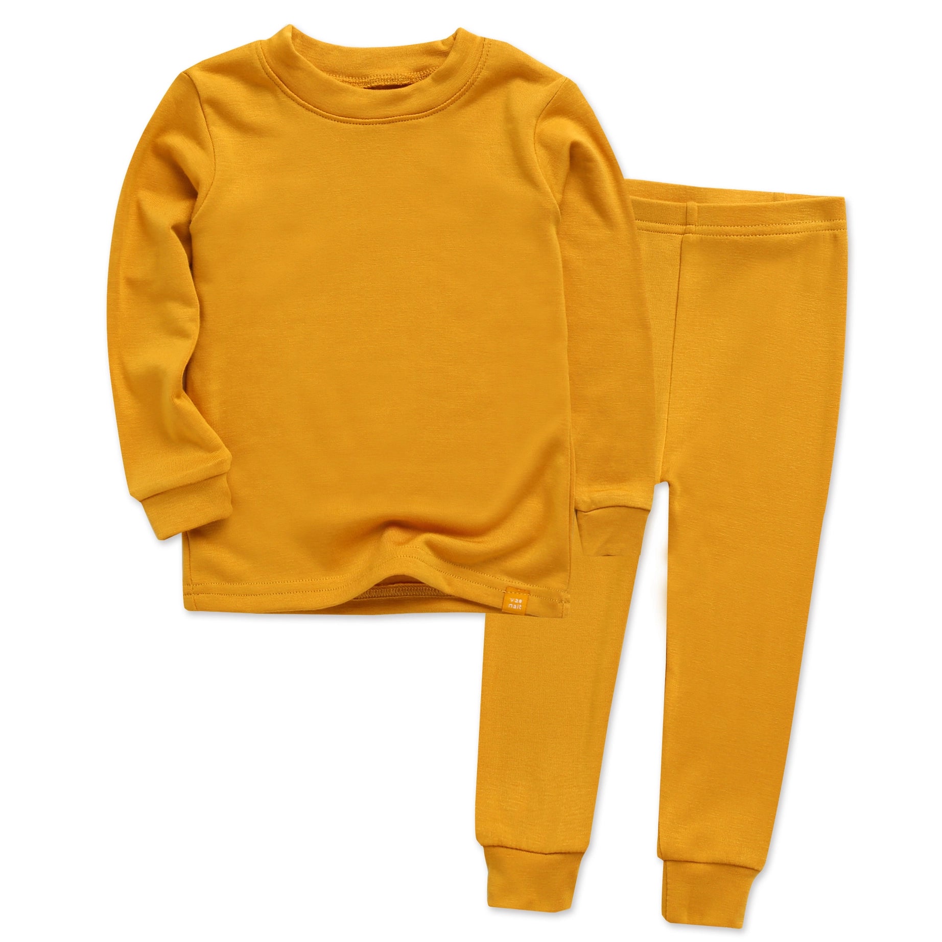 Bamboo Mustard Long Sleeve PJs