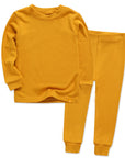 Bamboo Mustard Long Sleeve PJs