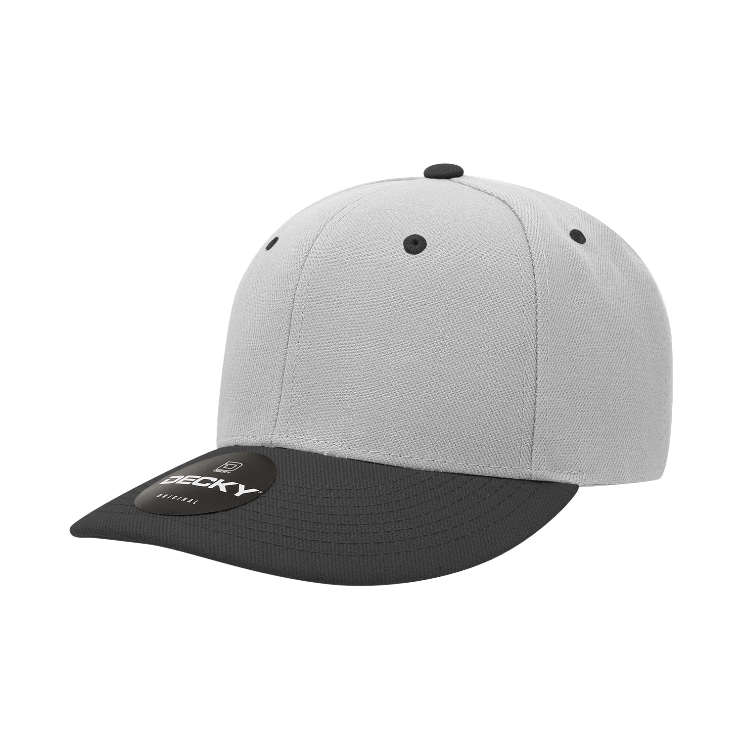 Decky 207 - Deluxe, Mid Pro Baseball Caps - 207: Black/Grey