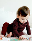 Cotton Burgundy PJ'S
