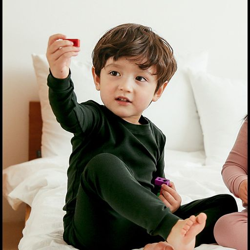 Daily Dark Green Cotton Long Sleeve PJs