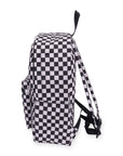 Checker Print Backpack