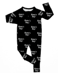 Mama’s Boy | Black Bamboo Romper