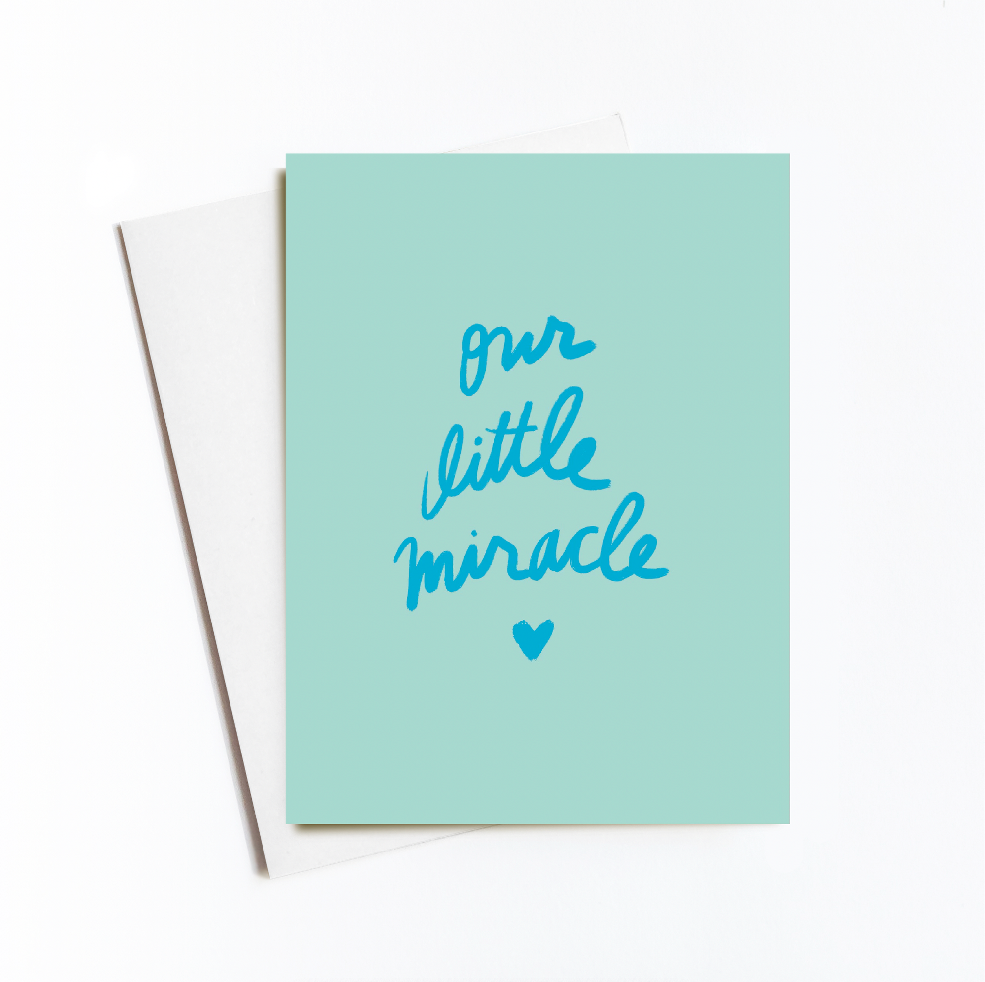 Blue Little Miracle card
