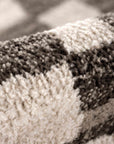 Benjy Cream & Charcoal Checkered Area Rug